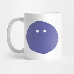 Very Peri Periwinkle Blue Minimal Mysterious Face Color of the Year 2022 Mug